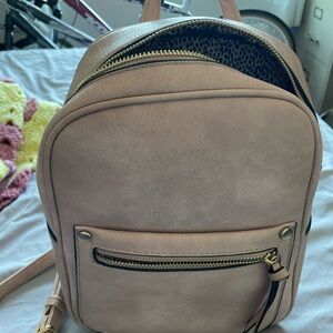 Small Pink Backpack purse